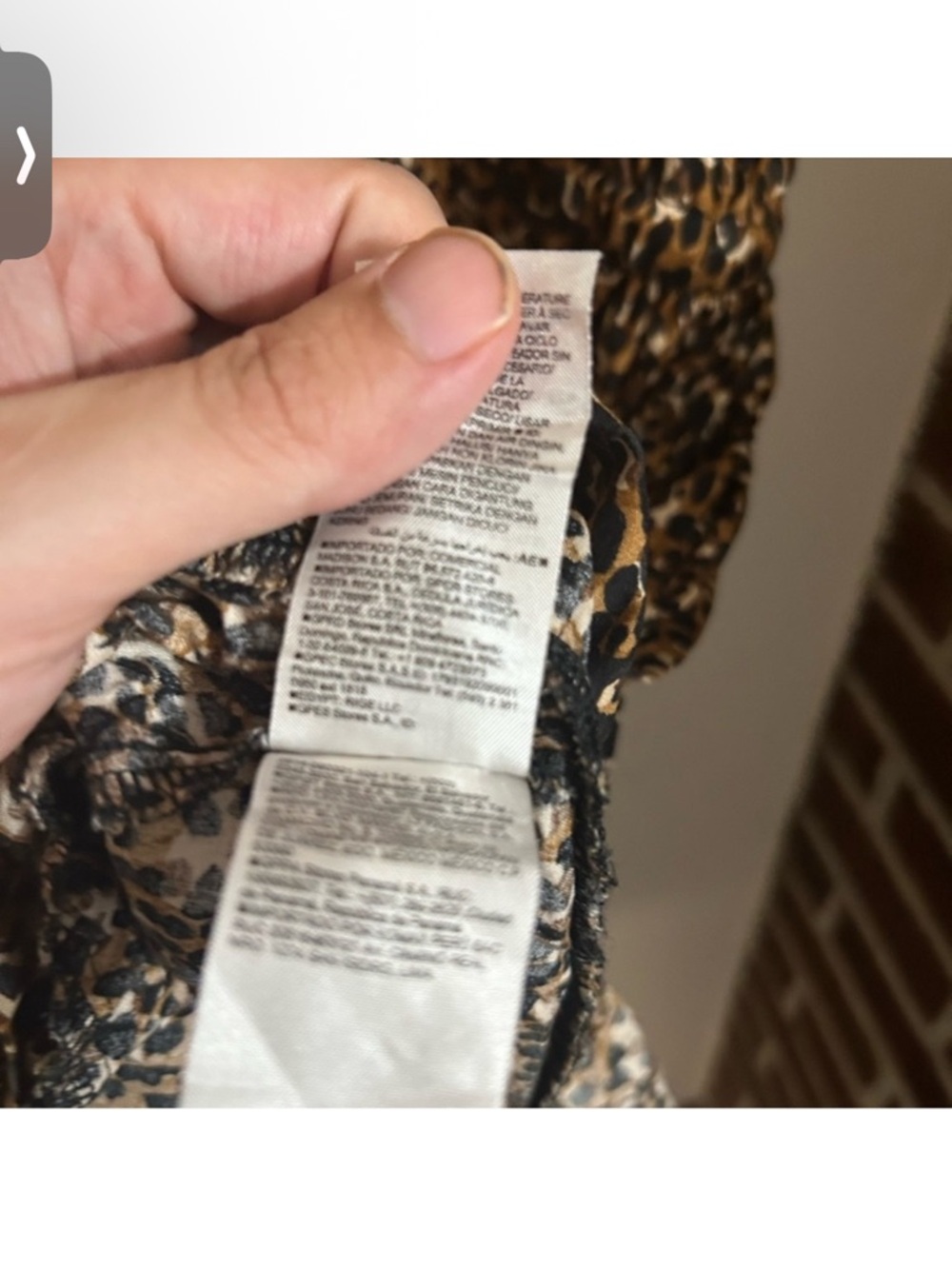 NWT Old Navy Size XL Leopard Print Ruffled V-Neck Dress - Black & Tan - Picture 4 of 5